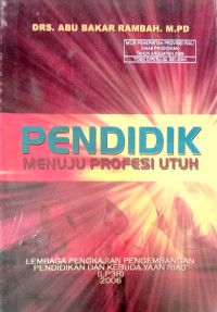 Image of Pendidik Menuju Profesi Utuh
